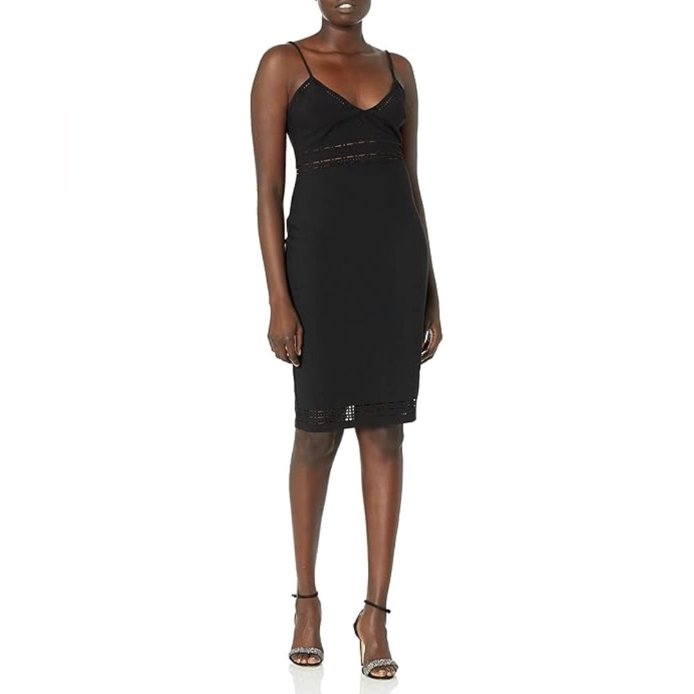 Likely - Monica Eyelet Midi Cocktail Dress